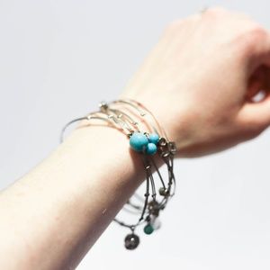 Wire & Bead Bangles